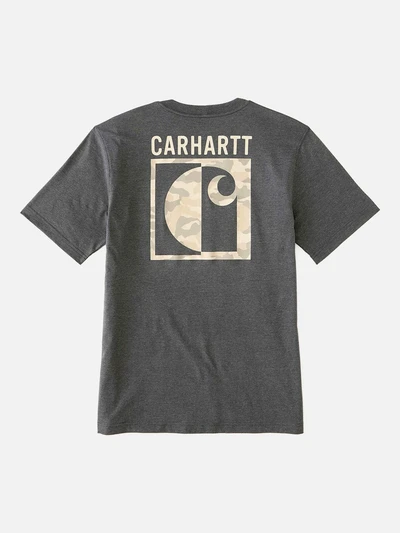 (107296) 어바인 블록 카모 반팔티 CARBON HEATHER